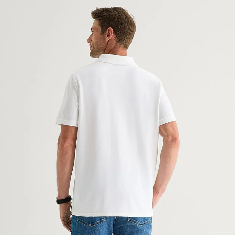 St. John's Bay Premium Stretch Mens Classic Fit Short Sleeve Polo Shirt