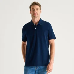 St. John's Bay Premium Stretch Mens Classic Fit Short Sleeve Polo Shirt