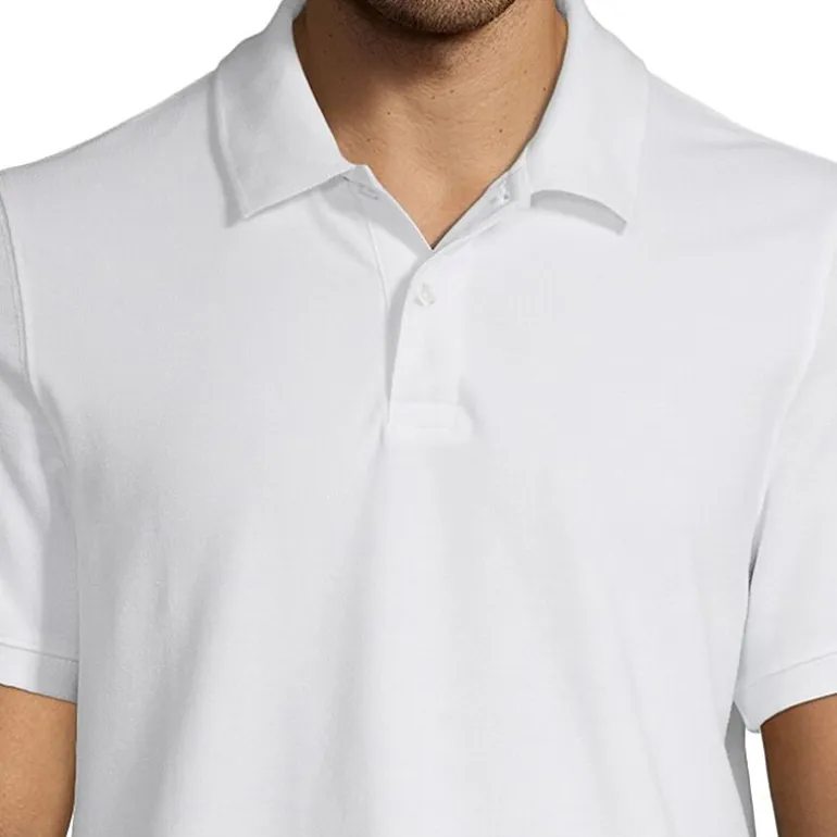 St. John's Bay Premium Stretch Mens Classic Fit Short Sleeve Polo Shirt
