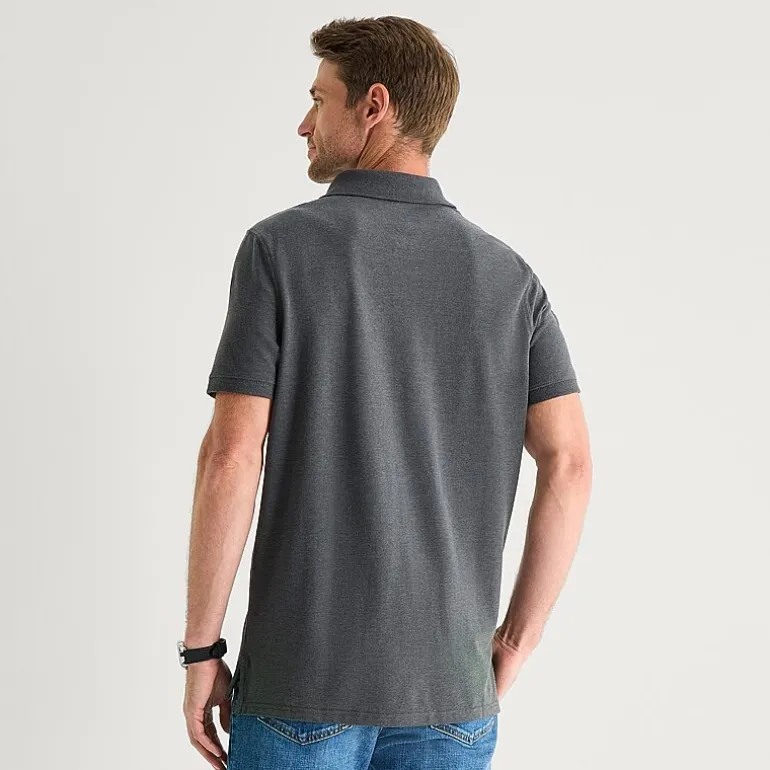 St. John's Bay Premium Stretch Mens Classic Fit Short Sleeve Polo Shirt