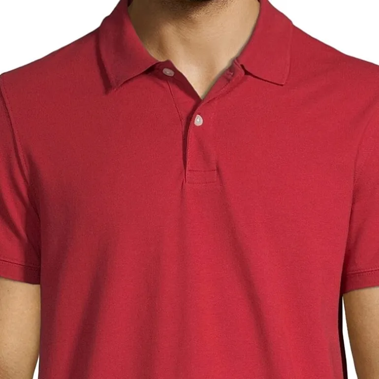 St. John's Bay Premium Stretch Mens Classic Fit Short Sleeve Polo Shirt