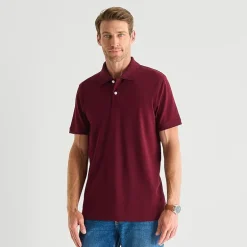 St. John's Bay Premium Stretch Mens Classic Fit Short Sleeve Polo Shirt
