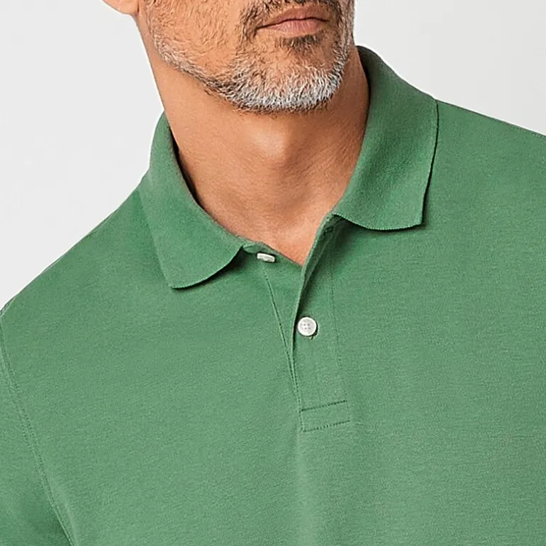 St. John's Bay Premium Stretch Mens Classic Fit Short Sleeve Polo Shirt