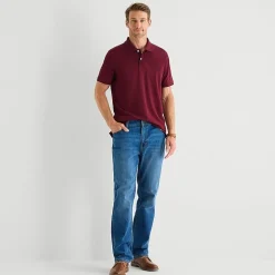 St. John's Bay Premium Stretch Mens Classic Fit Short Sleeve Polo Shirt
