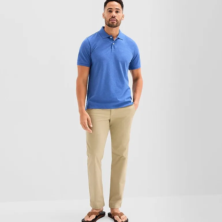 St. John's Bay Premium Stretch Mens Slim Fit Short Sleeve Polo Shirt