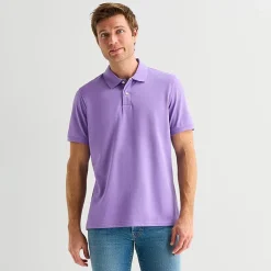 St. John's Bay Premium Stretch Mens Slim Fit Short Sleeve Polo Shirt