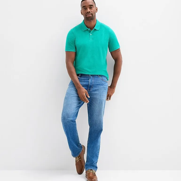 St. John's Bay Premium Stretch Mens Slim Fit Short Sleeve Polo Shirt