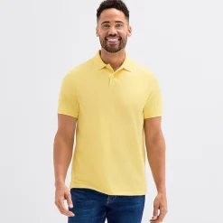 St. John's Bay Premium Stretch Mens Classic Fit Short Sleeve Polo Shirt
