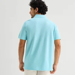 St. John's Bay Premium Stretch Mens Classic Fit Short Sleeve Polo Shirt