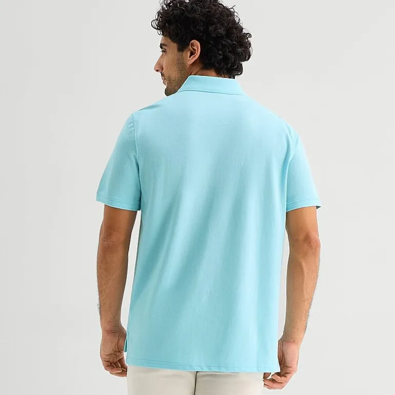St. John's Bay Premium Stretch Mens Classic Fit Short Sleeve Polo Shirt
