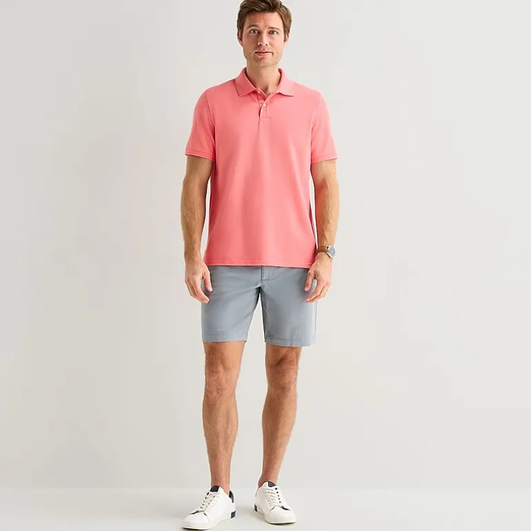 St. John's Bay Premium Stretch Mens Classic Fit Short Sleeve Polo Shirt