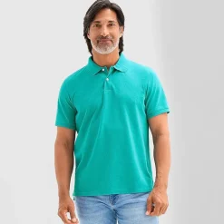 St. John's Bay Premium Stretch Mens Classic Fit Short Sleeve Polo Shirt