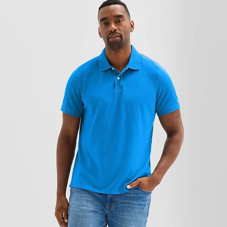 St. John's Bay Premium Stretch Mens Classic Fit Short Sleeve Polo Shirt