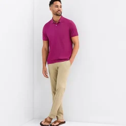 St. John's Bay Premium Stretch Mens Classic Fit Short Sleeve Polo Shirt