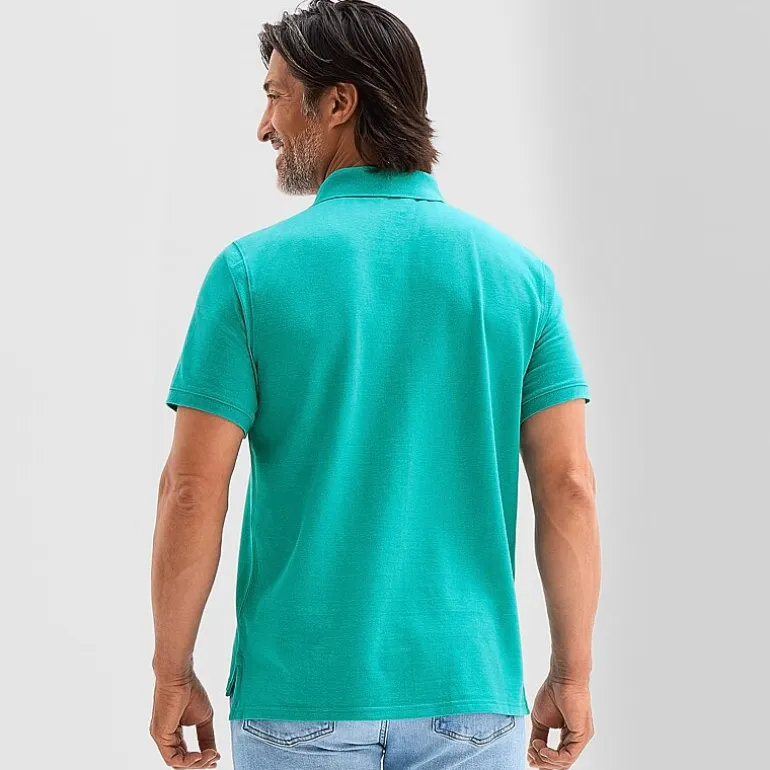 St. John's Bay Premium Stretch Mens Classic Fit Short Sleeve Polo Shirt