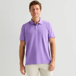 St. John's Bay Premium Stretch Mens Classic Fit Short Sleeve Polo Shirt