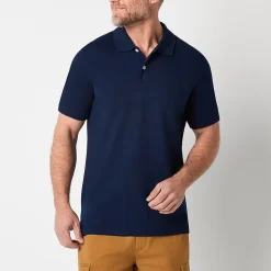 St. John's Bay Premium Stretch Mens Slim Fit Short Sleeve Polo Shirt