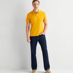 St. John's Bay Premium Stretch Mens Slim Fit Short Sleeve Polo Shirt