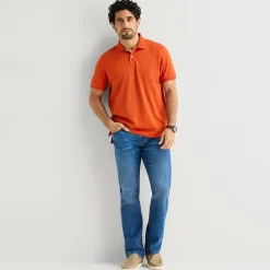 St. John's Bay Premium Stretch Mens Classic Fit Short Sleeve Polo Shirt