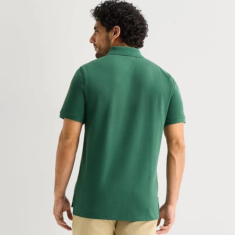 St. John's Bay Premium Stretch Mens Classic Fit Short Sleeve Polo Shirt
