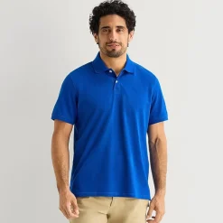 St. John's Bay Premium Stretch Mens Classic Fit Short Sleeve Polo Shirt