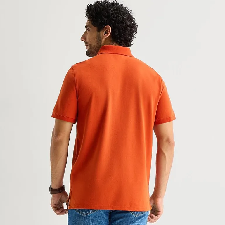 St. John's Bay Premium Stretch Mens Classic Fit Short Sleeve Polo Shirt