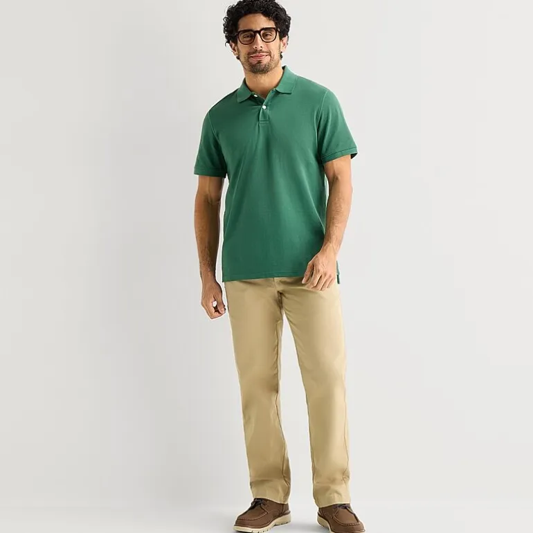 St. John's Bay Premium Stretch Mens Classic Fit Short Sleeve Polo Shirt