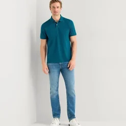 St. John's Bay Premium Stretch Mens Classic Fit Short Sleeve Polo Shirt