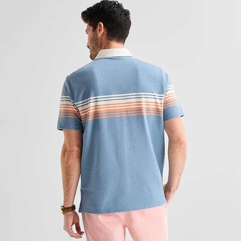 St. John's Bay Rugby Mens Classic Fit Short Sleeve Polo Shirt