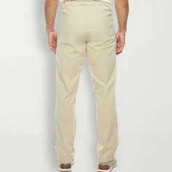 St. John's Bay Seated Chino Mens Adaptive Adjustable Features Easy-on + Easy-off Regular Fit Flat Front Pant