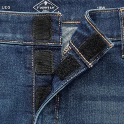 St. John's Bay Secretly Slender Womens Plus Mid Rise Adaptive Hidden Access Opening Straight Leg Jean