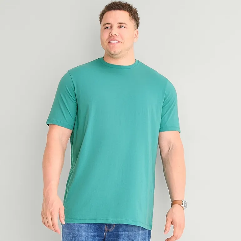 St. John's Bay Super Soft Mens Crew Neck Short Sleeve Quick Dry Big and Tall T-Shirt