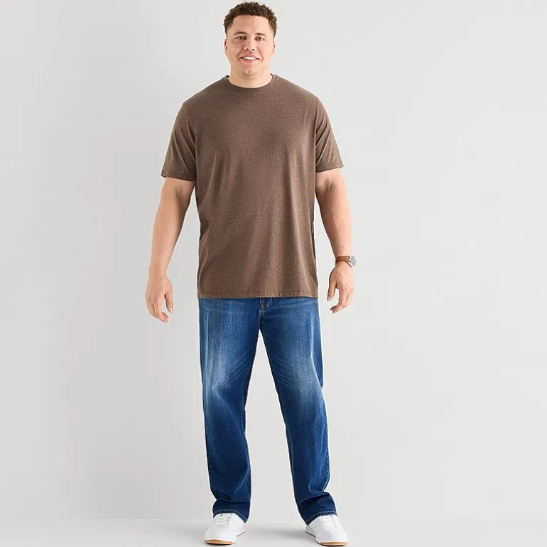 St. John's Bay Super Soft Mens Crew Neck Short Sleeve Quick Dry Big and Tall T-Shirt