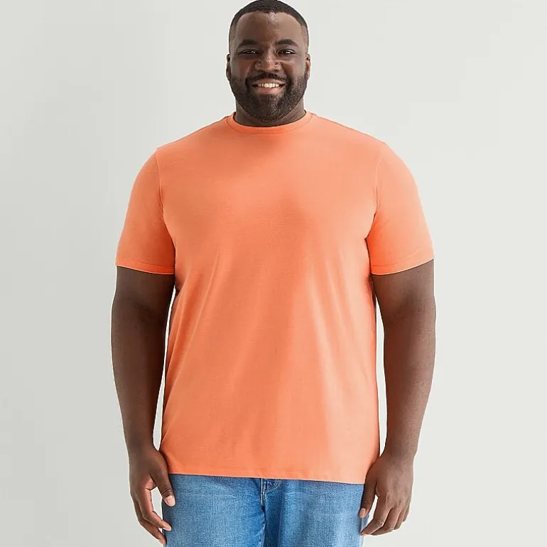 St. John's Bay Super Soft Mens Crew Neck Short Sleeve Big and Tall T-Shirt