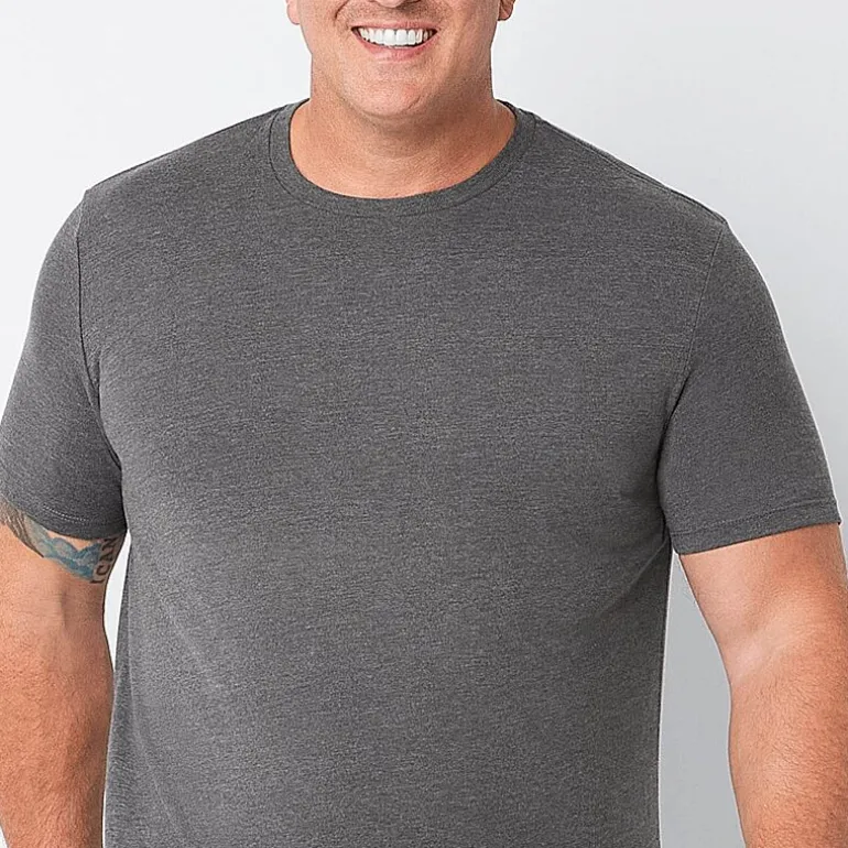 St. John's Bay Super Soft Mens Crew Neck Short Sleeve Quick Dry Big and Tall T-Shirt