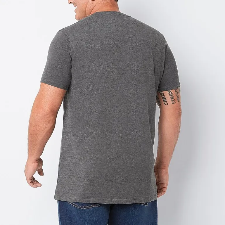 St. John's Bay Super Soft Mens Crew Neck Short Sleeve Quick Dry Big and Tall T-Shirt