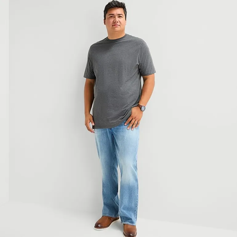 St. John's Bay Super Soft Mens Crew Neck Short Sleeve Quick Dry Big and Tall T-Shirt