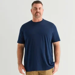 St. John's Bay Super Soft Mens Crew Neck Short Sleeve Quick Dry Big and Tall T-Shirt