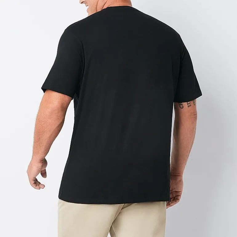 St. John's Bay Super Soft Mens Crew Neck Short Sleeve Quick Dry Big and Tall T-Shirt