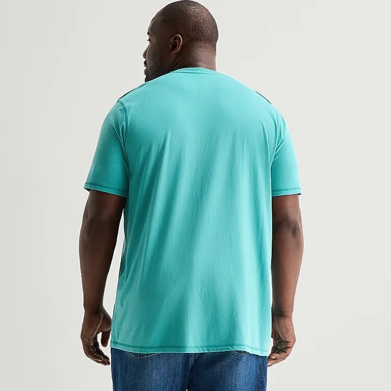 St. John's Bay Super Soft Mens Easy-on + Easy-off Crew Neck Short Sleeve Adaptive Big and Tall T-Shirt