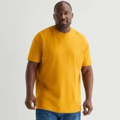 St. John's Bay Super Soft Mens Easy-on + Easy-off Crew Neck Short Sleeve Adaptive Big and Tall T-Shirt