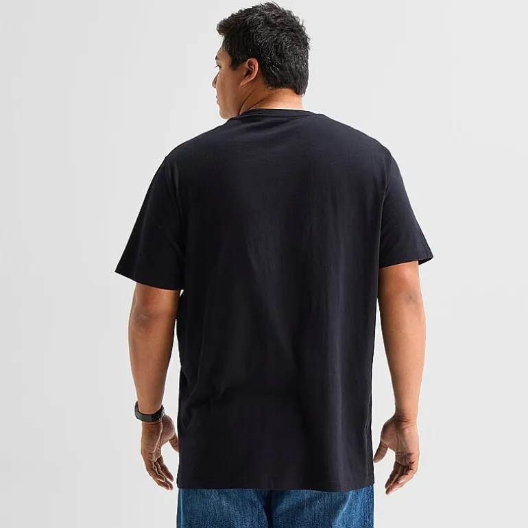 St. John's Bay Super Soft Mens V Neck Short Sleeve Quick Dry Big and Tall T-Shirt