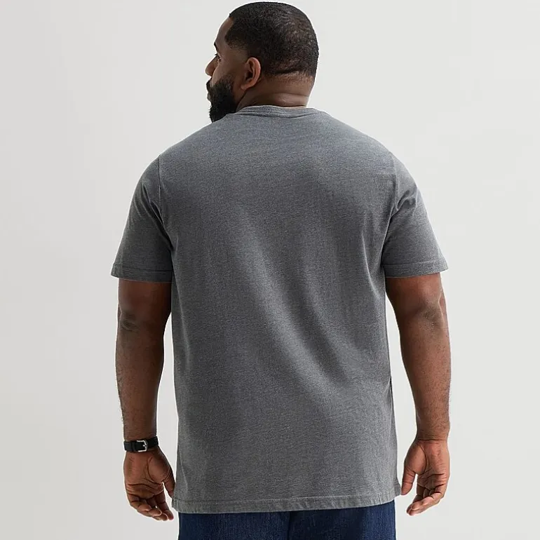 St. John's Bay Super Soft Mens V Neck Short Sleeve Quick Dry Big and Tall T-Shirt