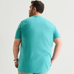 St. John's Bay Super Soft Mens V Neck Short Sleeve Quick Dry Big and Tall T-Shirt
