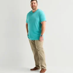 St. John's Bay Super Soft Mens V Neck Short Sleeve Quick Dry Big and Tall T-Shirt