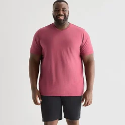 St. John's Bay Super Soft Mens V Neck Short Sleeve Quick Dry Big and Tall T-Shirt