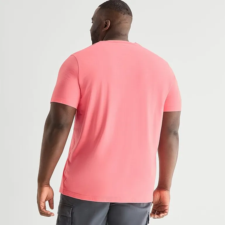 St. John's Bay Super Soft Mens V Neck Short Sleeve Quick Dry Big and Tall T-Shirt