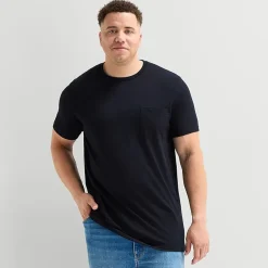 St. John's Bay Super Soft Pocket Mens Crew Neck Short Sleeve Quick Dry Big and Tall T-Shirt