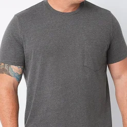 St. John's Bay Super Soft Pocket Mens Crew Neck Short Sleeve Quick Dry Big and Tall T-Shirt