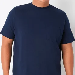 St. John's Bay Super Soft Pocket Mens Crew Neck Short Sleeve Quick Dry Big and Tall T-Shirt